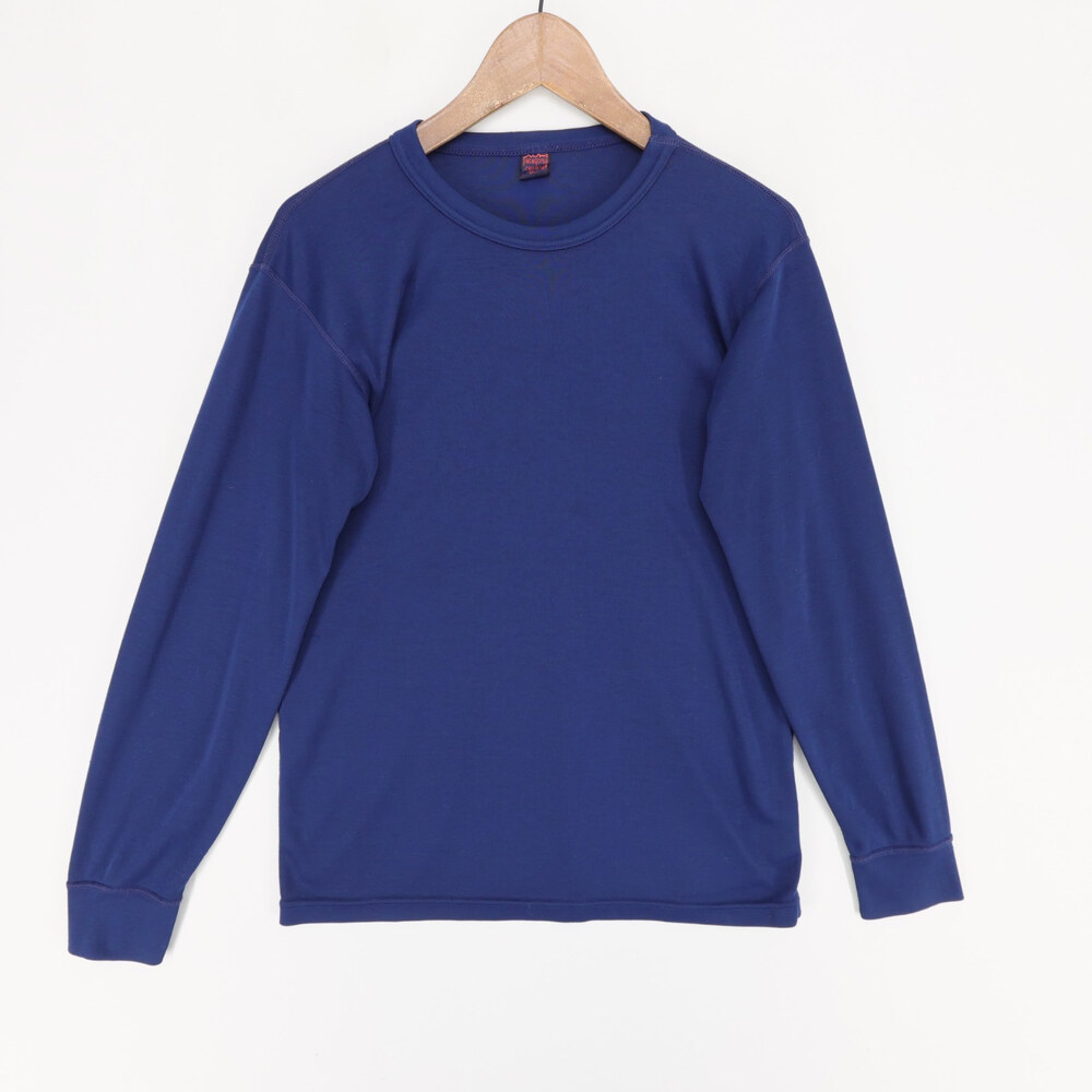 Vintage Patagonia Capilene Shirt Mens M Blue Base Layer Crewneck Long Sleeve